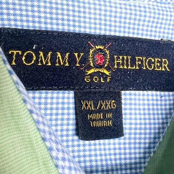 Tommy Hilfiger Golf Green Casual Button Down Shirt Men’s Size XXL - Picture 8 of 9